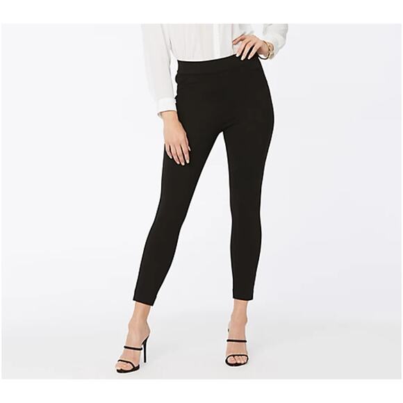 NYDJ Sculpt Her Black Skinny Smooth Jegging Capri Pants Button Zip Up Size 00 - Picture 1 of 10